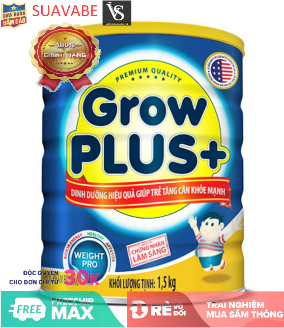 Sữa bột Nuti Grow Plus + 1.5kg (Xanh)