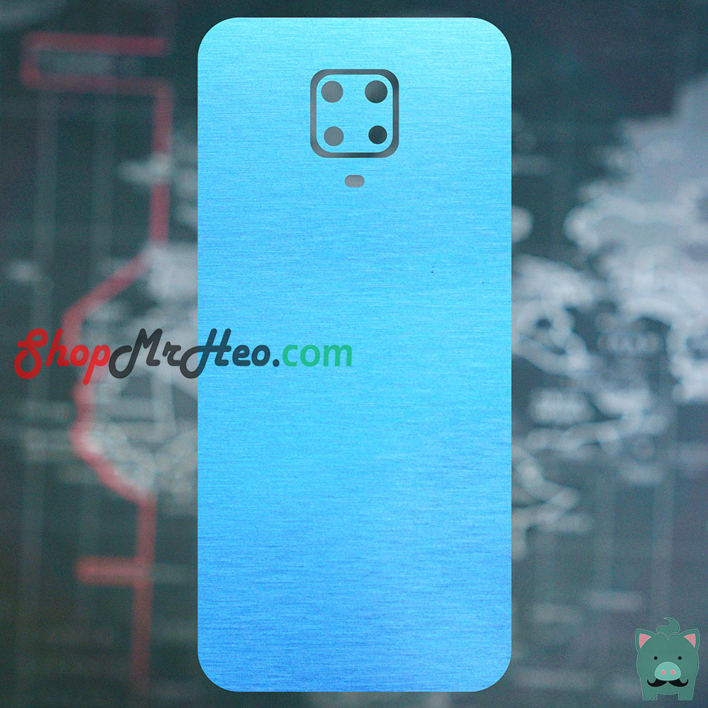 [HCM]Skin Dán Mặt Sau Lưng Vân Nhôm Xiaomi Redmi Note 9 - Note 9s