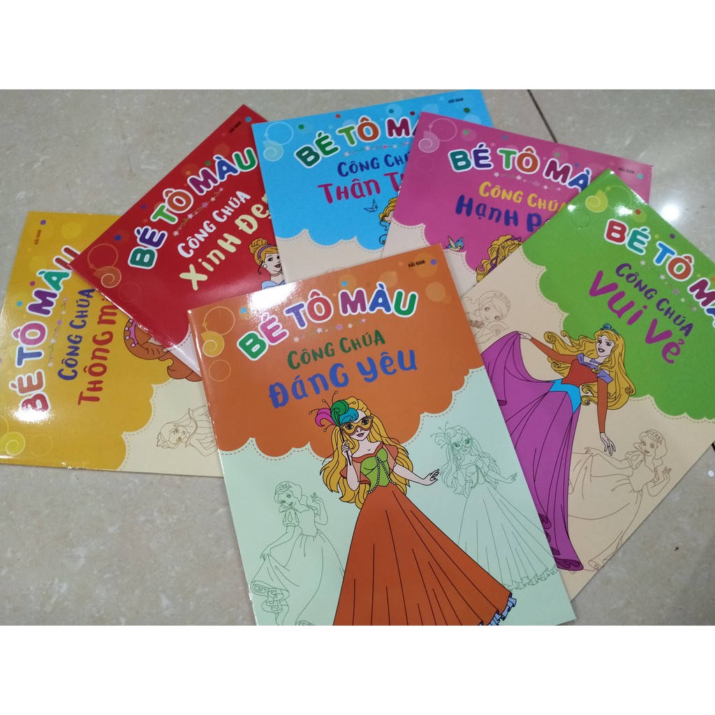 Sách - Bé tô màu công chúa ( bộ 6 cuốn )