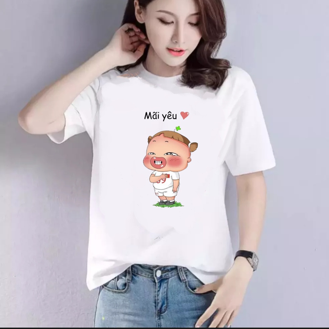 [HCM] MIỄN PHÍ VẬN CHUYỂN áo thun form rộng in hình ngộn ghĩnh  CAM KẾT GIỐNG HÌNH