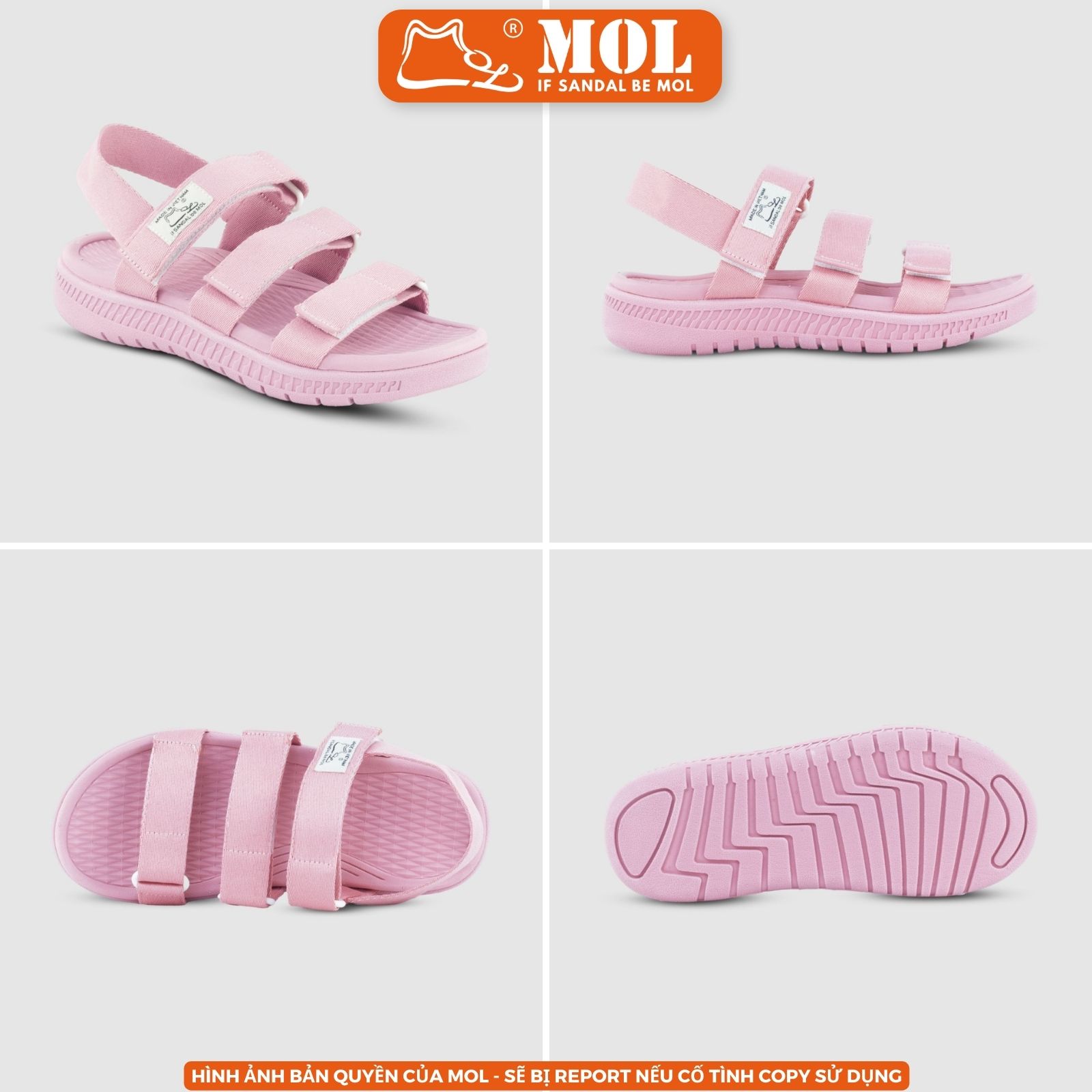 Sandal nam nữ unisex MOL Zenstep MS4 3 quai ngang