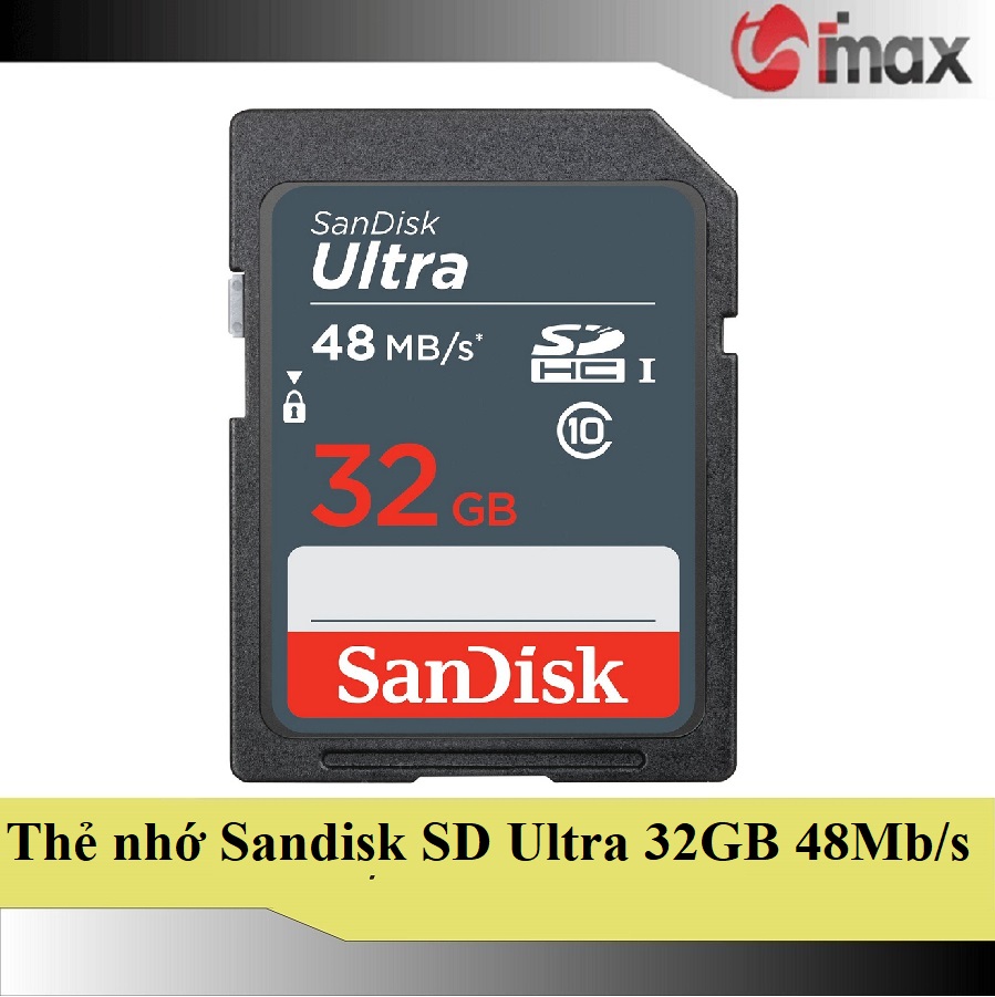 Thẻ nhớ sandisk sdhc ultra 32gb class 10 48mb/s