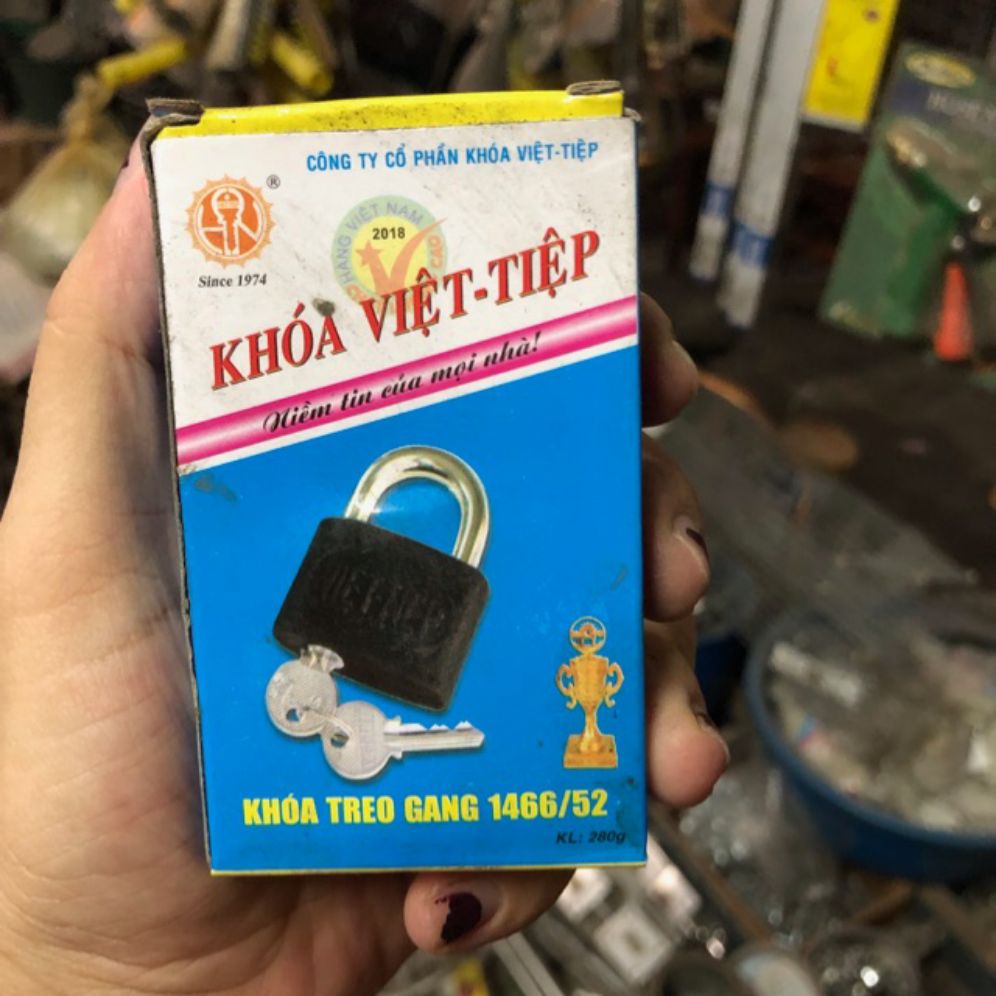 Ổ khóa gang việt tiệp cỡ trung 1466/52