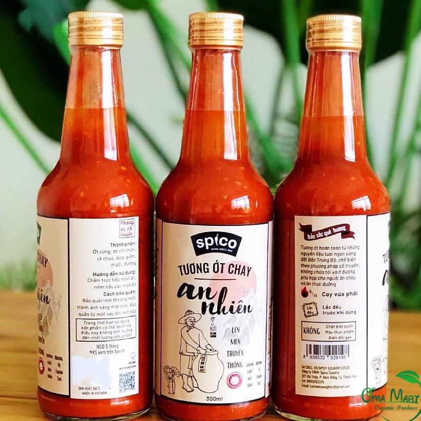 Tương ớt Chay An Nhiên (không tỏi) Spico 300ml