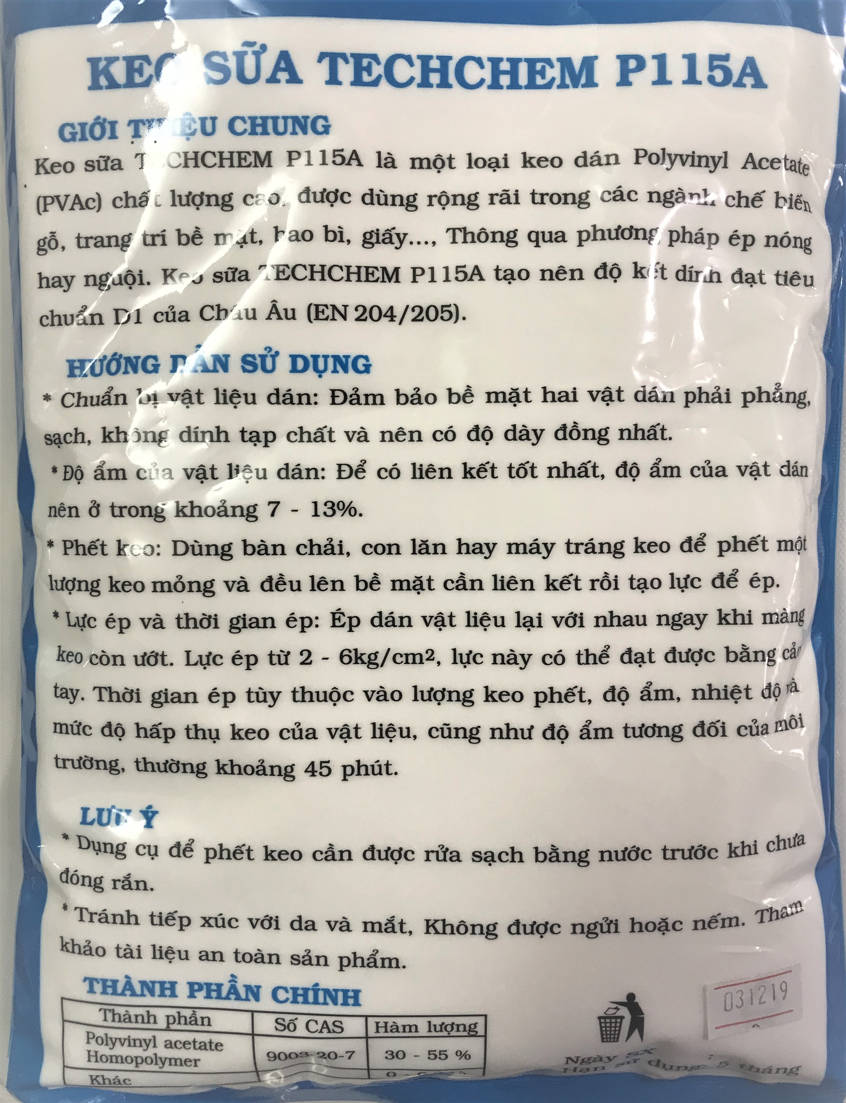 Keo Sữa TECHCHEM (Hàng tốt)