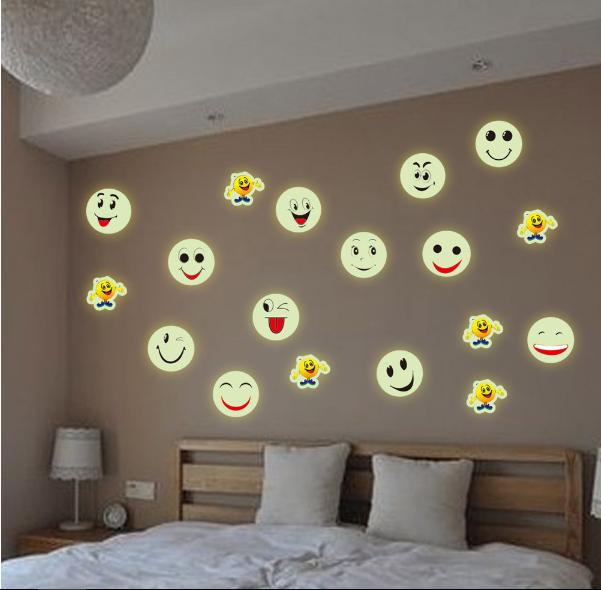 [HCM]Decal trang trí Biểu Tượng Mặt cười - Dạ Quang