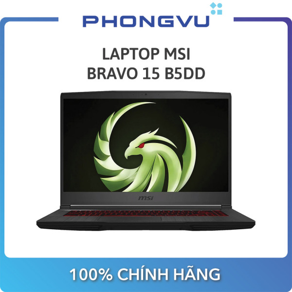 Bảng giá Laptop MSI Bravo 15 B5DD (15.6 Full HD / Ryzen 5 5600H / 8GB / SSD 512GB / RX 5500M) - Bảo hành 12 tháng Phong Vũ