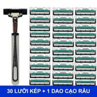 Combo 30 Lưỡi Dao Cạo Râu Và 1 Cán Cạo Râu