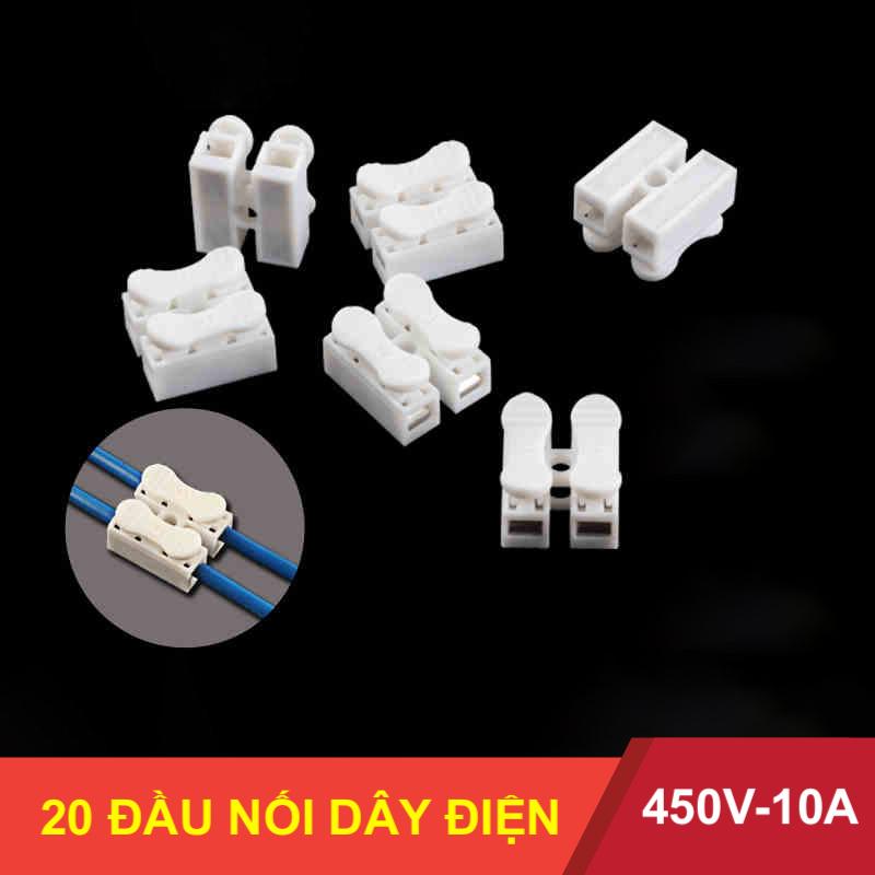 [HCM]20 Cái Đầu nối cầu nối dây điện CH-2 2P chống cháy 10A - LK0187
