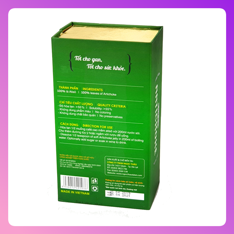 Hộp Cao mềm Atiso Ngọc Thảo | 500 Gram