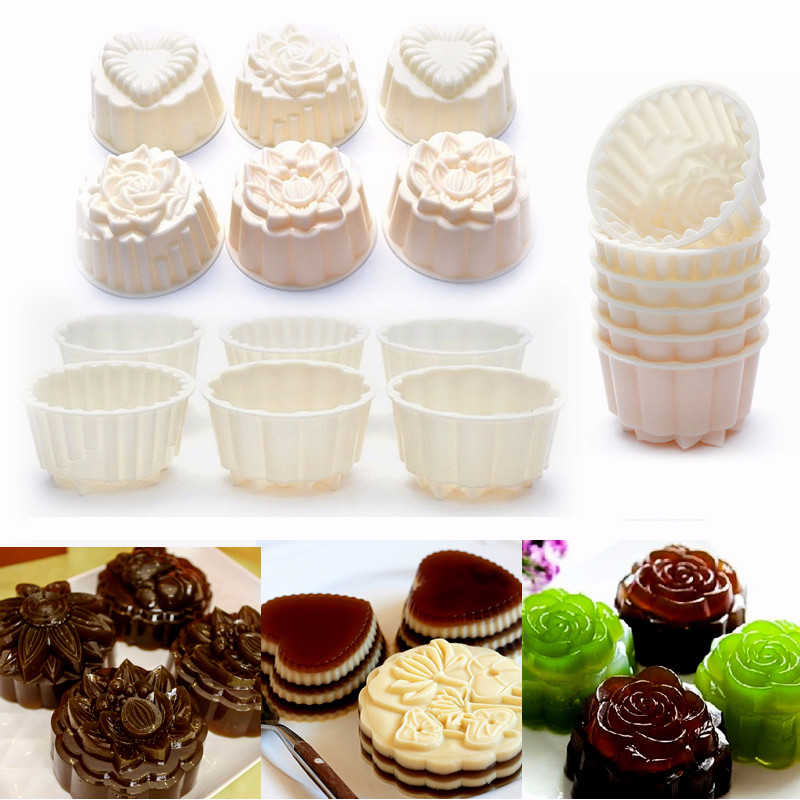 Combo 6 khuôn làm bánh trung thu , rau câu 3D