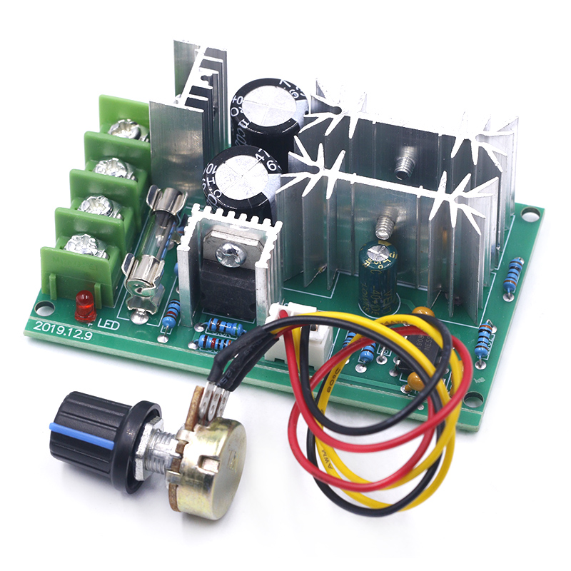 DC 10-60V Motor Speed Control PWM Motor Speed Controller Switch 20A Current Voltage regulator High Power Drive Module