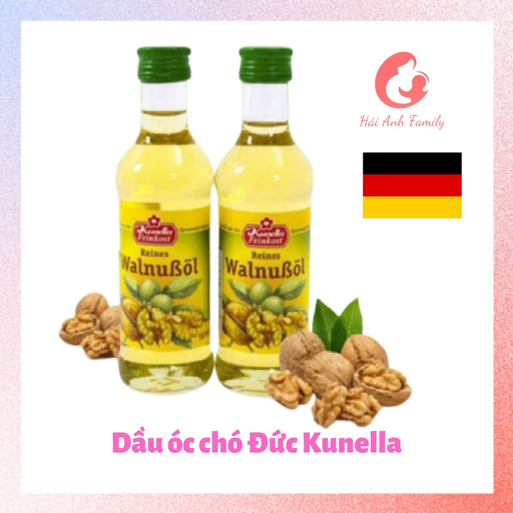 Dầu hạt óc chó Đức Kunella 100ml 09/2025