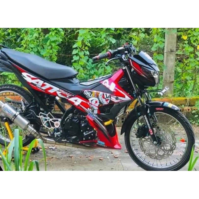 Tem rời Satria Thỏ Ohlin đỏ trắng rời