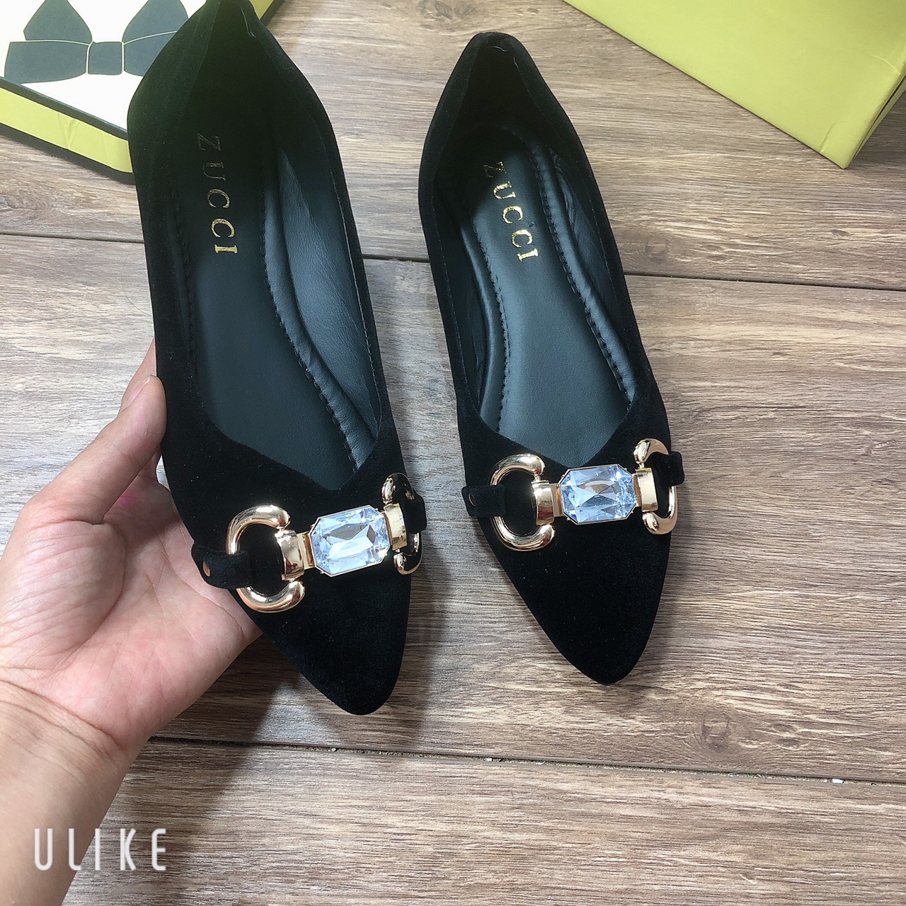 Giày búp bê nữ khóa đá ngang êm chân mã K63