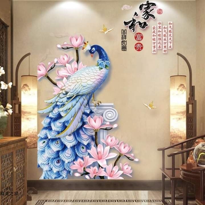 [HCM]DECAL DÁN TƯỜNG TẾT TRANH CÔNG PHONG THỦY