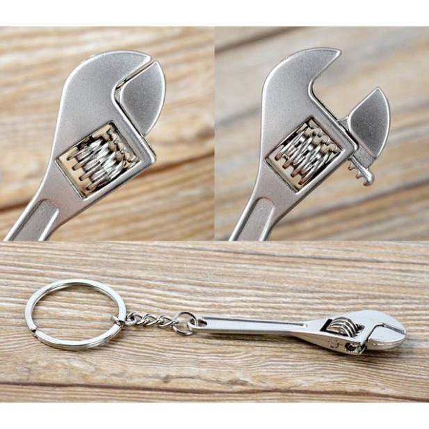 Mỏ lết móc khoá mini inox
