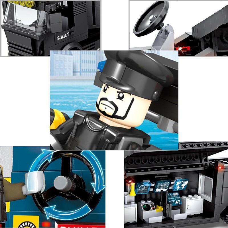 [HCM]Lắp ráp Lego xe ứng cứu thông tin SWAT - 6510