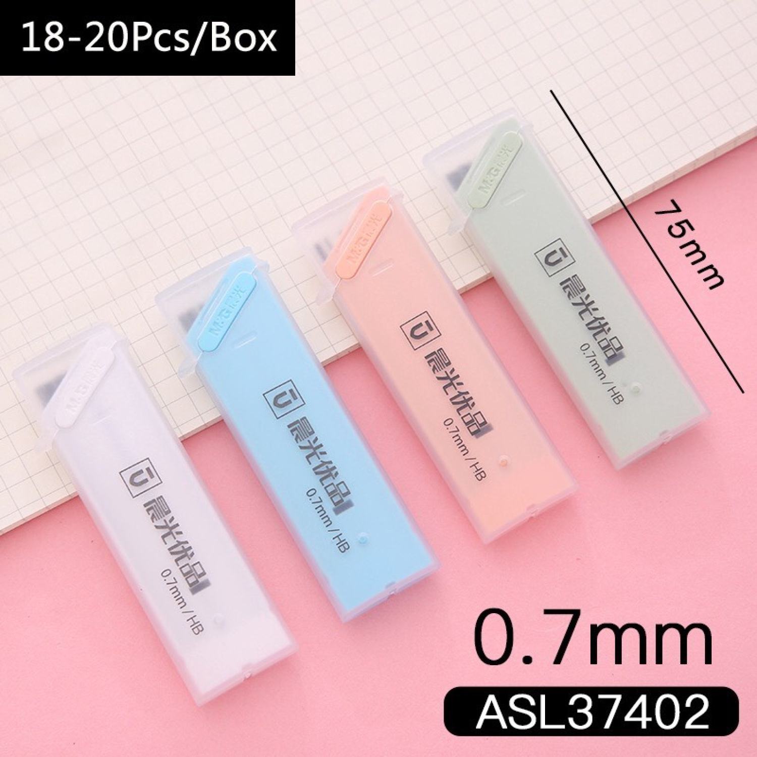 Ruột chì kim HB 0.5/0.7mm M&G ASL37402