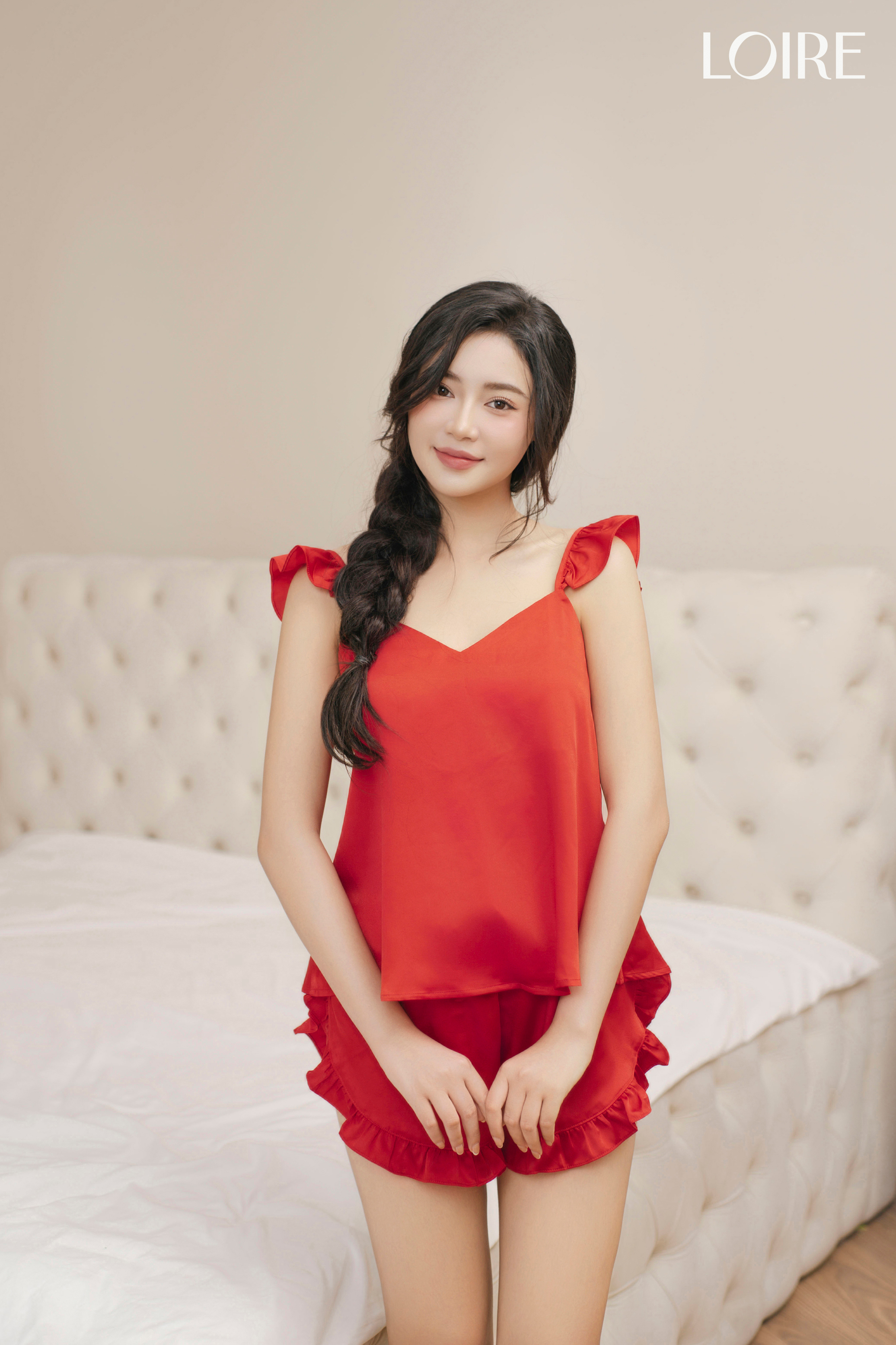 Bộ Đồ Ngủ Nữ Trơn Mềm Mịn Loirechic BHDN07