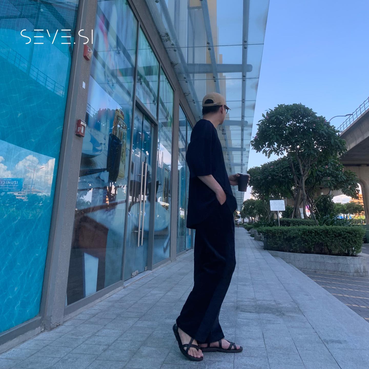 Áo Thun Dập Ly - Màu Xanh Navy - SEVE.SI