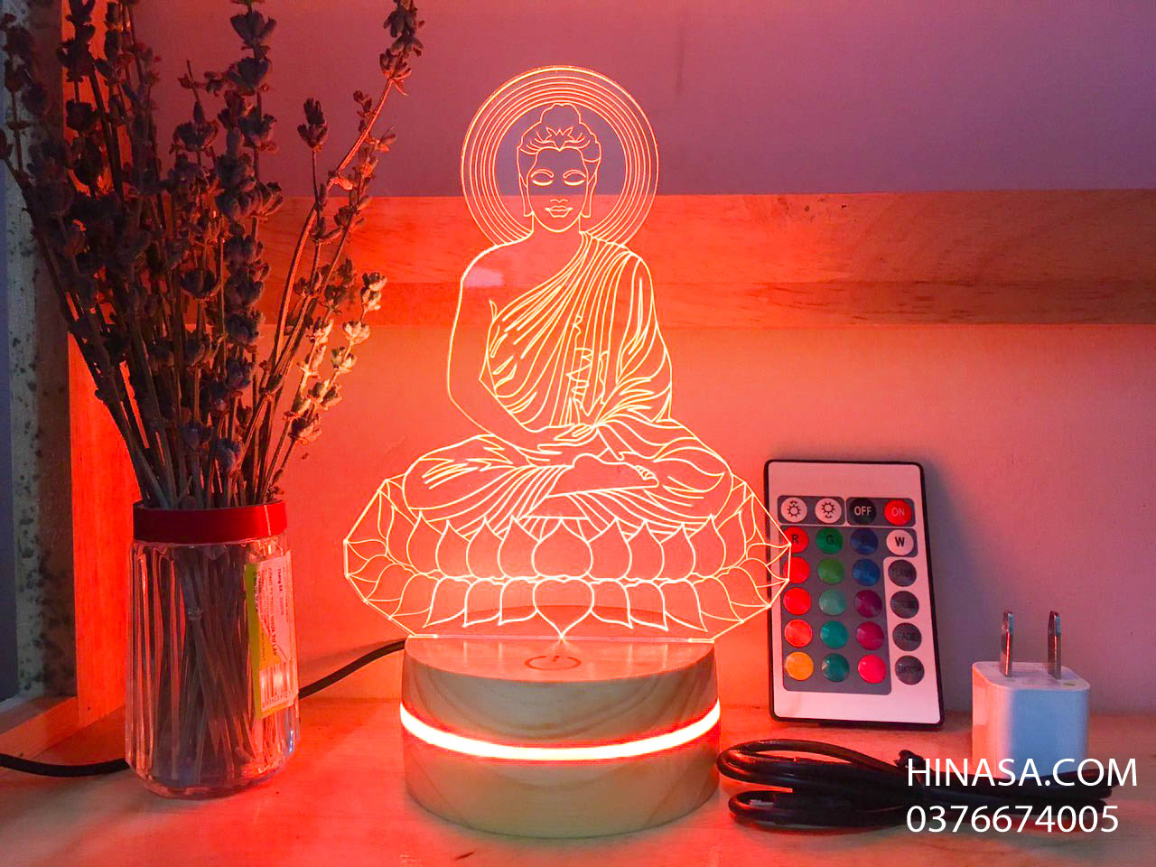 Phật Thích Ca 16 Màu cao 22cm