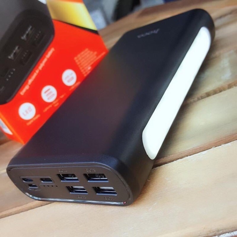 🔯Sạc Dự Phòng Hoco J60 30000mah 4 Cổng Usb Có Đèn Khẩn Cấp