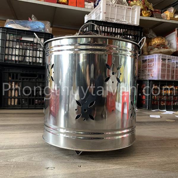 Lò đốt giấy tiền ,vàng mã INOX 🏮(2 size)