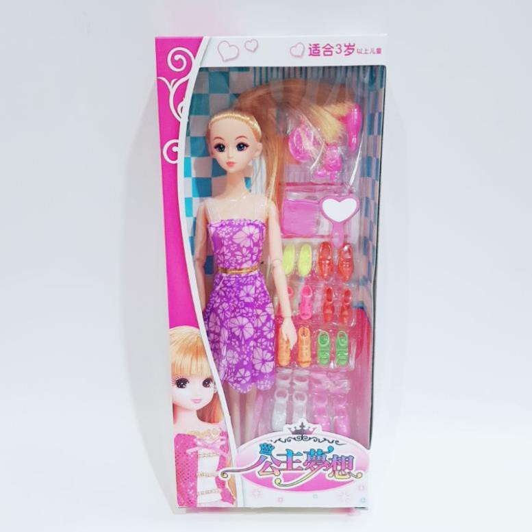 Hộp đồ chơi búp bê khớp trang điểm