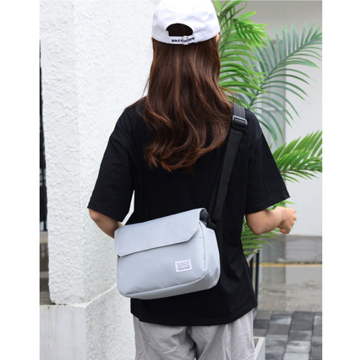 Túi đeo chéo nam thời trang vải canvas túi chéo nữ unisex phong cách cá tính hàn quốc T60 Ladoll