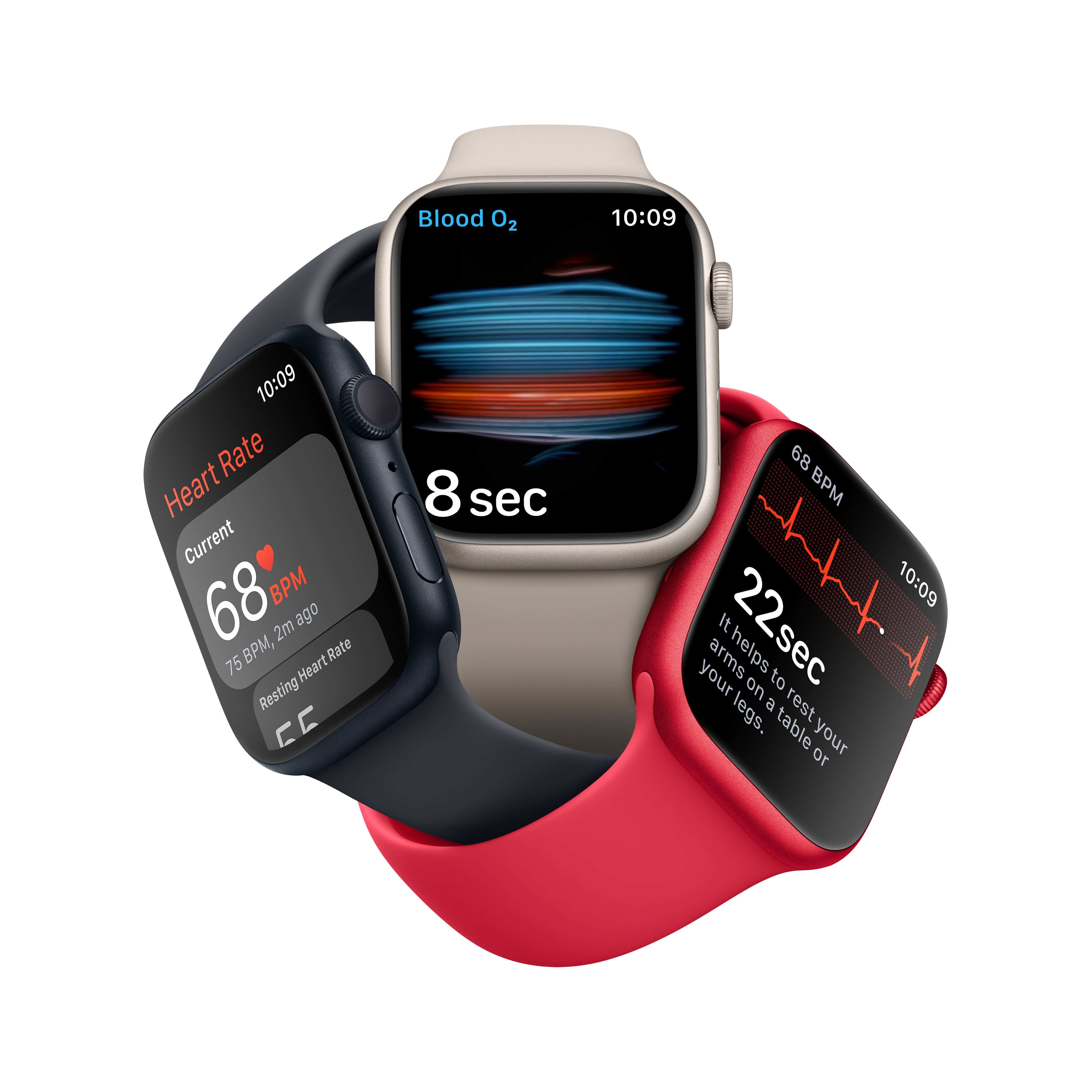 Apple Watch Series 8 GPS Viền Nhôm Với Dây Cao Su - Hàng Chính Hãng