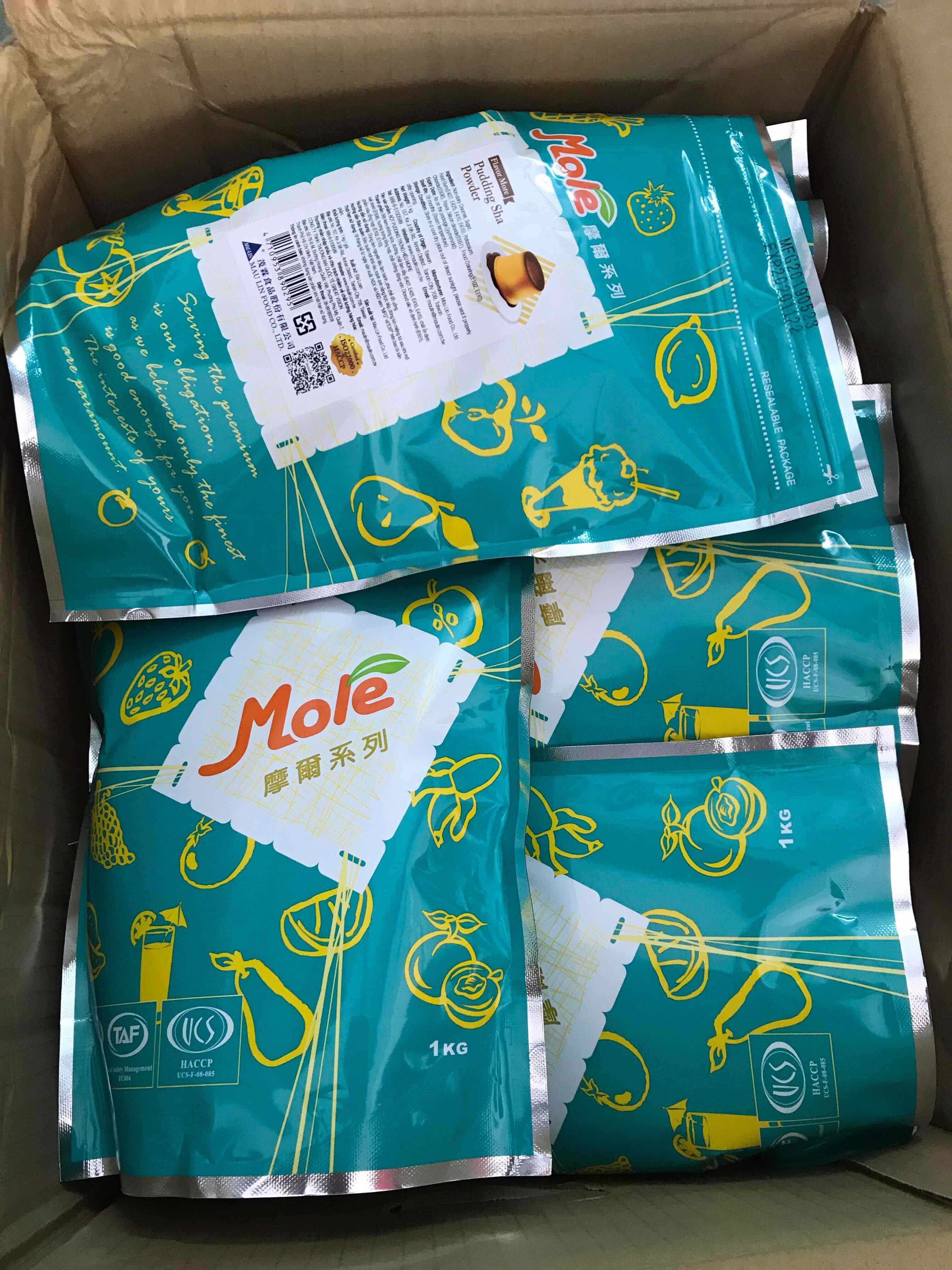 Bột Pudding TRỨNG MOLE (pudding sha) - Gói 1kg - MauLin food