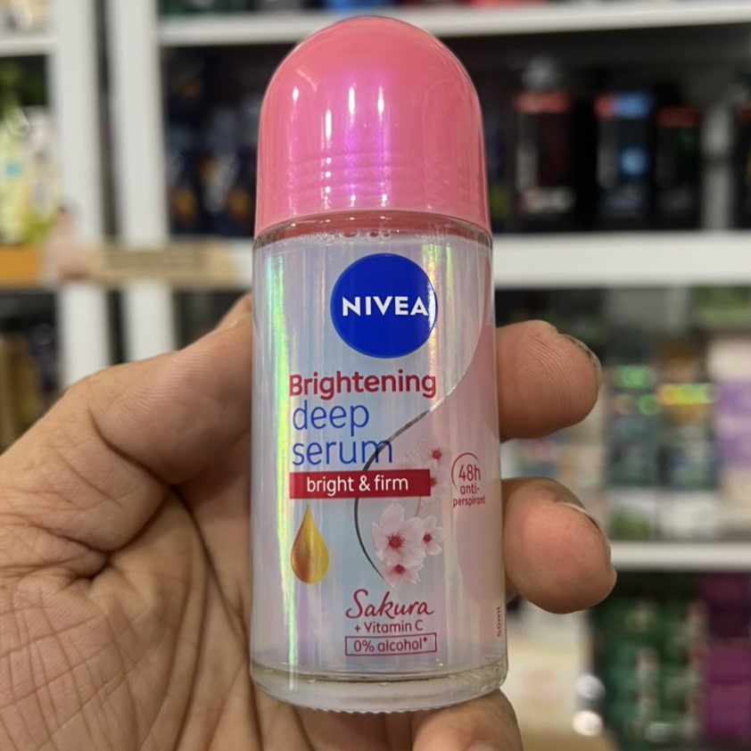 Lăn serum ngăn mùi NIVEA trắng mịn hương hoa Sakura 50ML
