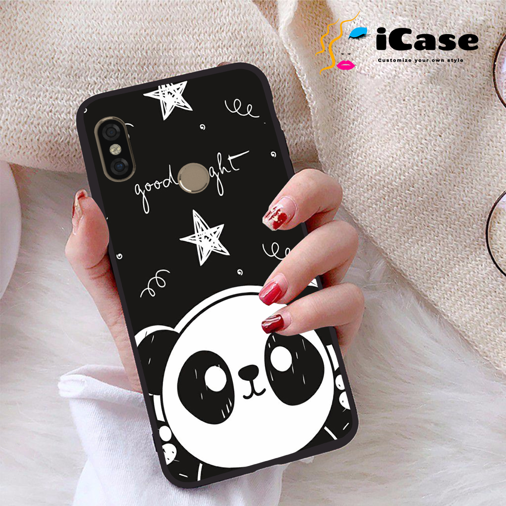 Ốp lưng Xiaomi Redmi Note 5 Pro viền dẻo TPU BST Panda