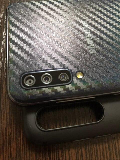 [HCM]Combo cường lực dẻo Samsung A50 2 miếng dán camera và  2 decal carbon