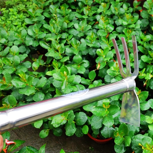 Cuốc cào xới đất Inox 2 chức năng