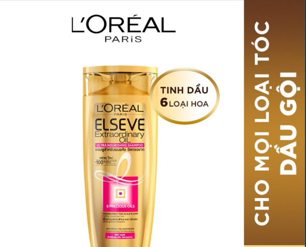(Hàng khuyến mãi) Dầu gội dưỡng tóc L'Oréal Elseve tinh dầu nước hoa-110ml( 6 tặng 2/ khi .mua 6 sản phẩm bất kỳ dc tăng 2 sản phẩm)
