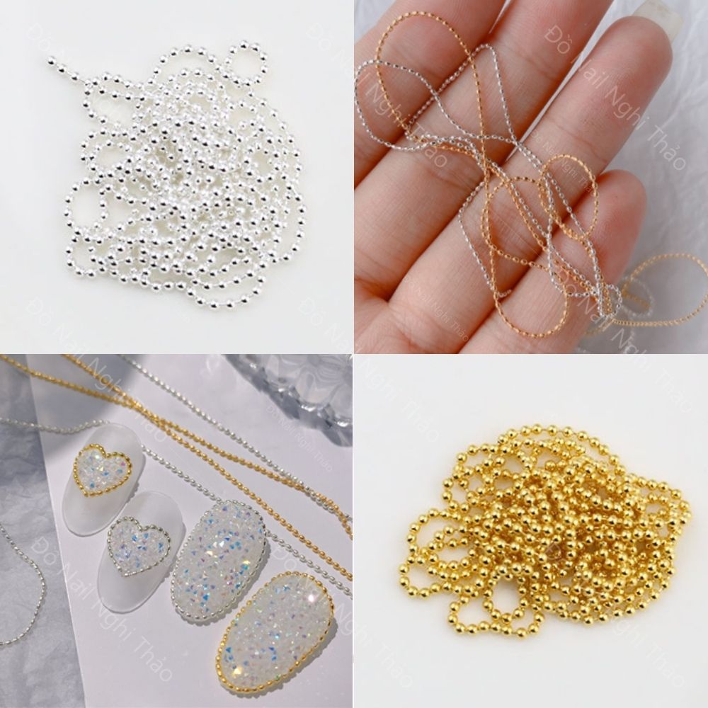Dây bi nail tròn đính móng NGHI THẢO
