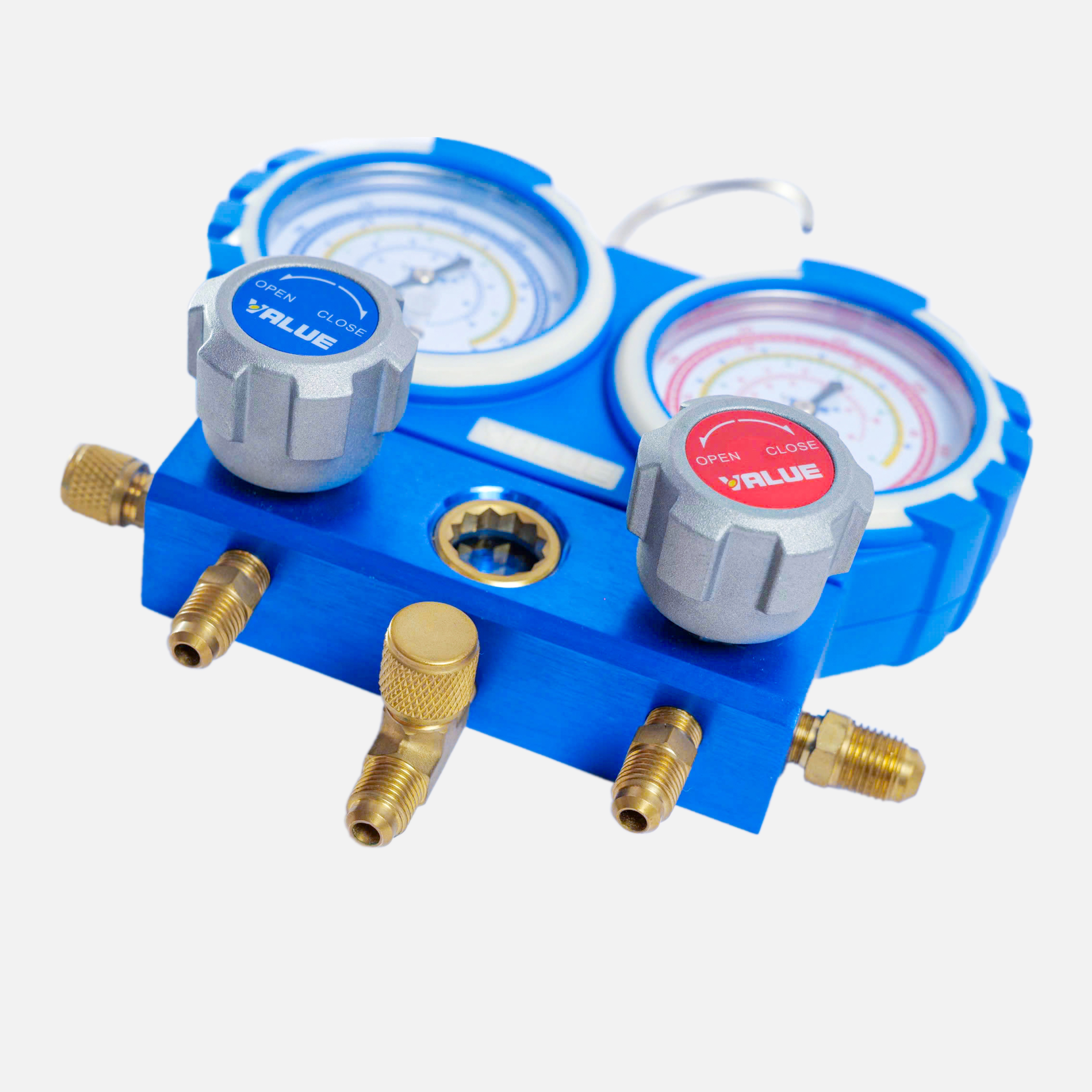 Bộ đồng hồ đo nạp gas đôi VALUE Model VMG-2-R410A-B (có dây)