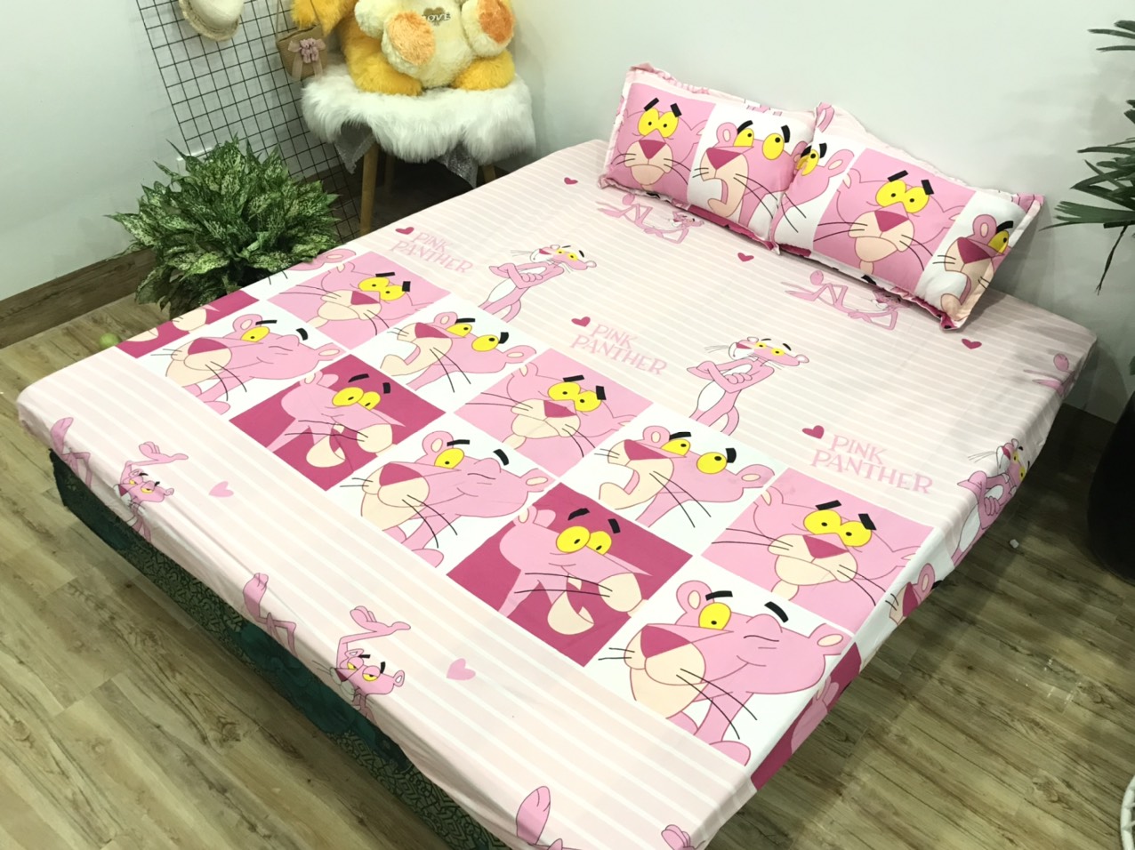 Set Ga Gối 3 Món (Gồm 1 Ga bo chun + 2 Vỏ Gối Nằm) SGG P25