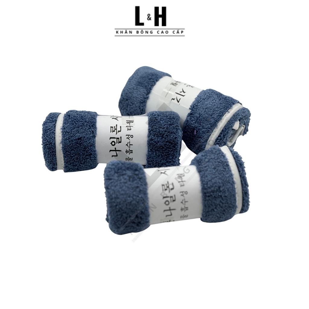 Combo 10 Khăn Mặt Lông Cừu, Trơn, Siêu Mịn, Kt 30X50Cm
