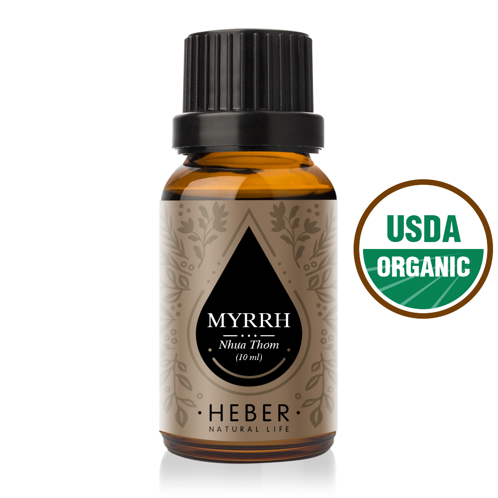 Heber Natural Life Myrrh Essential Oil Organic USDA 100% Pure Natural
