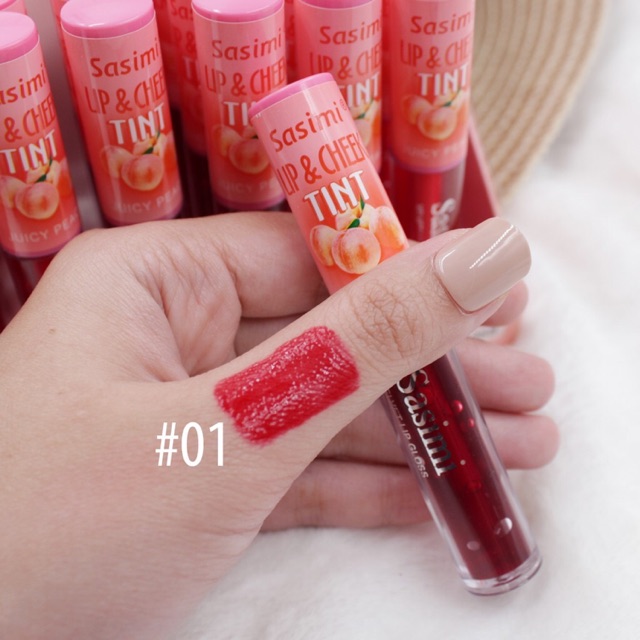 Son tint trái đào Sasimi lip & cheek 2in1