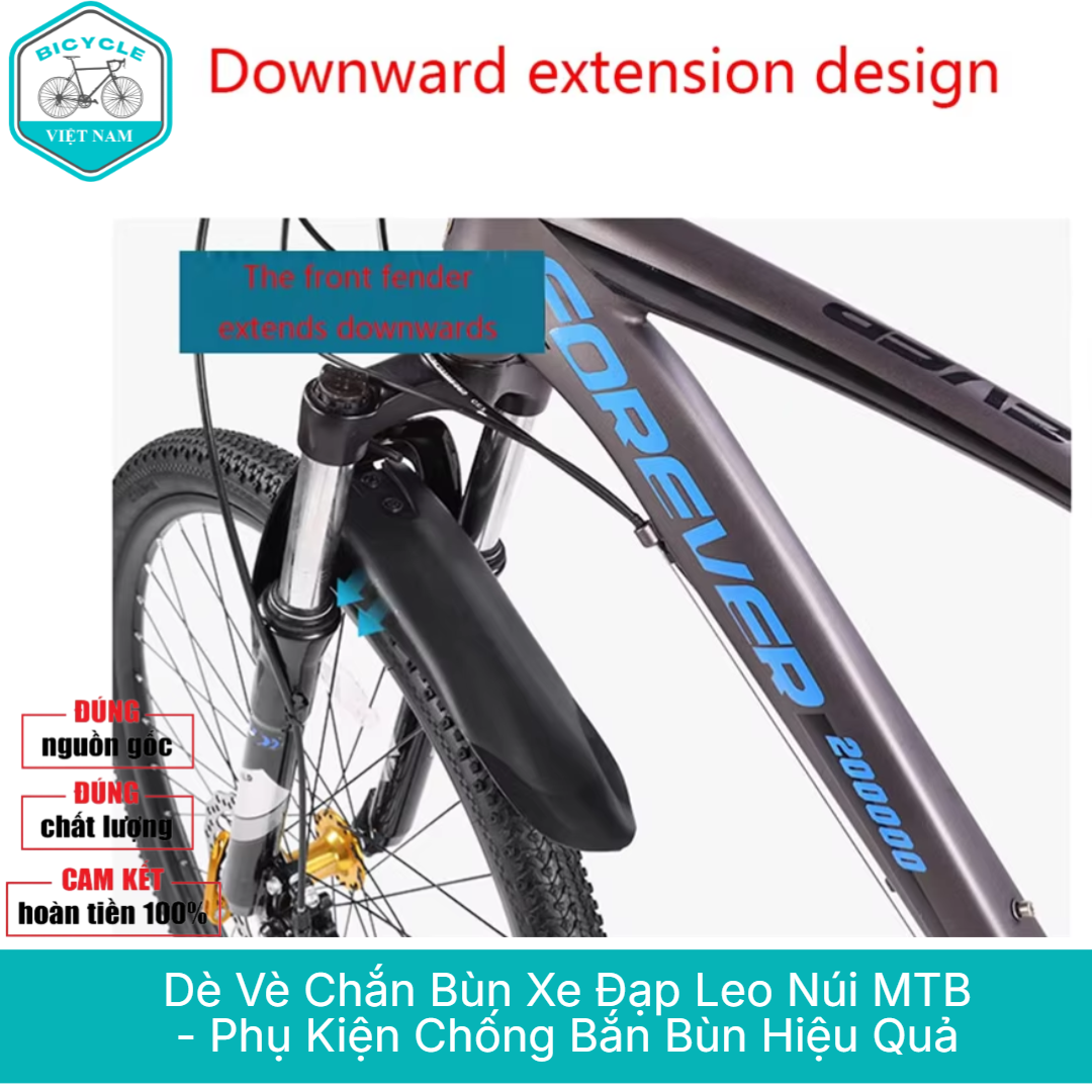 Mtb Mountain Bike Mudguard – Effective Anti-Splash Accessories, Sporty Design