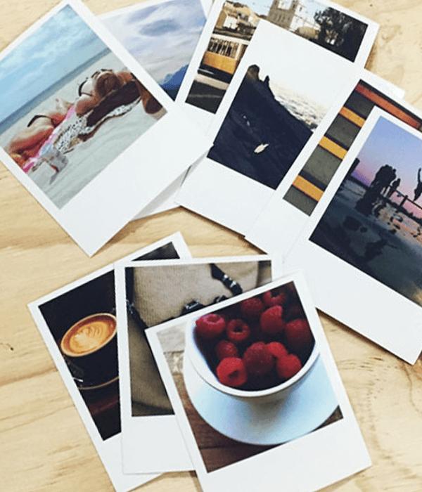 Ảnh card polaroid có ép lụa đặt theo yêu cầu 5 ảnh