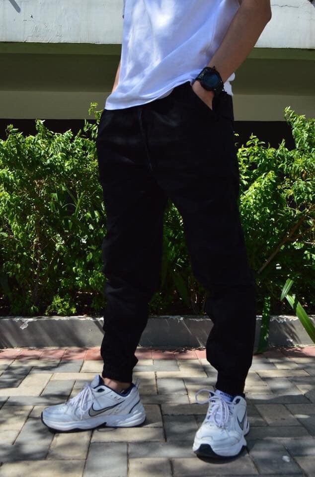 [HCM]Quần Jogger Kaki Nam Nữ Khóa Zip Unisex