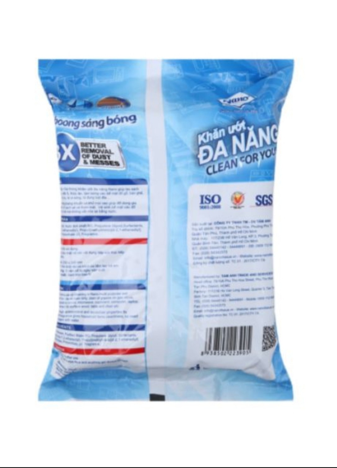 combo 2 túi Khăn ướt đa năng gói 30 tờ(lau bếp lau bàn thờ) cực sạch