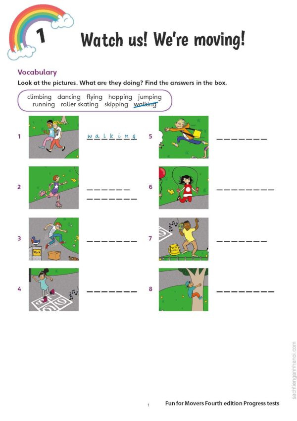 Sách luyện thi Fun for Movers/ chuẩn Cambridge