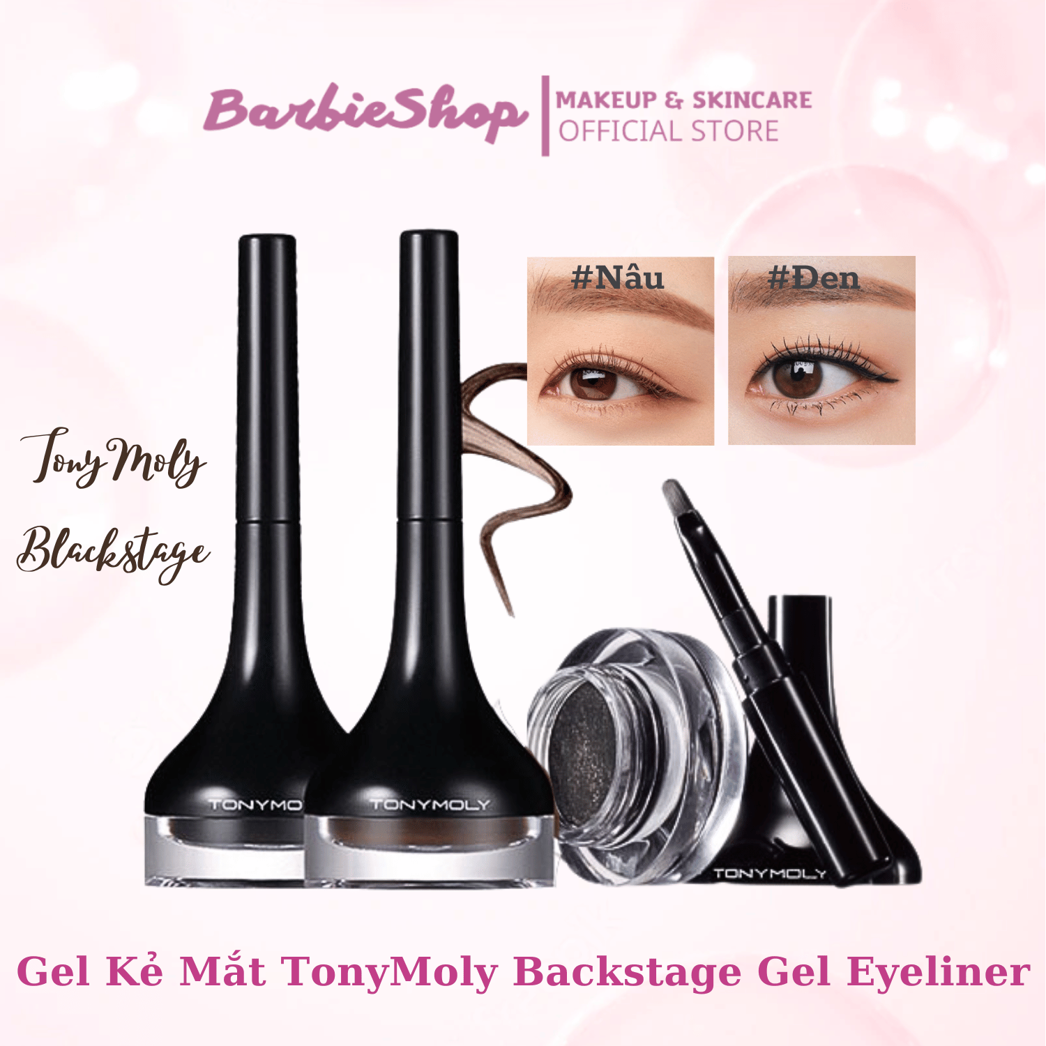 Gel Kẻ Mắt Tonymoly Backstage Gel Eyeliner [4g]
