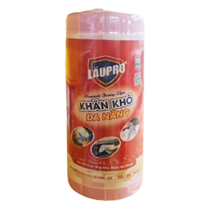 Khăn khô đa năng LAUPRO - Cuộn 50 tờ
